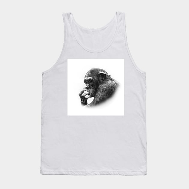 Chimpanzee Tank Top by Guardi